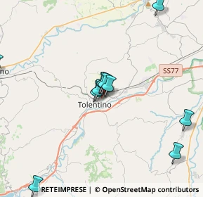 Mappa Via Giacomo Leopardi, 62029 Tolentino MC, Italia (4.69154)