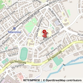 Mappa Viale Giacomo Brodolini, 31, 62029 Tolentino, Macerata (Marche)