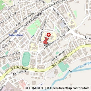 Mappa Viale Giacomo Brodolini, 11, 62029 Tolentino, Macerata (Marche)