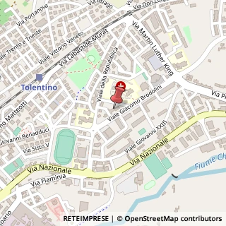 Mappa Viale Giacomo Brodolini, 23, 62029 Tolentino, Macerata (Marche)