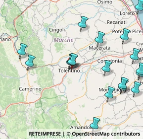 Mappa 62029 Tolentino MC, Italia (21.01167)