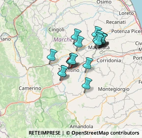 Mappa 62029 Tolentino MC, Italia (10.992)