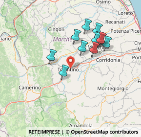 Mappa 62029 Tolentino MC, Italia (13.13417)