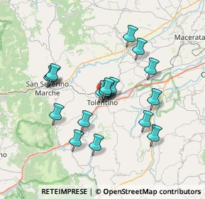 Mappa Via Trenta Giugno, 62029 Tolentino MC, Italia (6.32278)