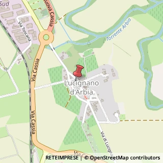 Mappa Piazza del Pozzo, 11, 53014 Lucignano D'arbia SI, Italia, 53014 Monteroni d'Arbia, Siena (Toscana)