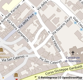 Mappa Via Valporro, 62029 Tolentino MC, Italia (0.068)