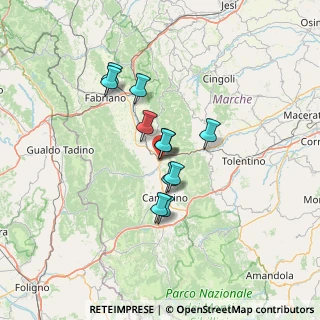 Mappa Via Giambattista Pergolesi, 62022 Castelraimondo MC, Italia (10.10545)