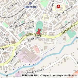 Mappa Via Flaminia, 27, 62029 Tolentino, Macerata (Marche)