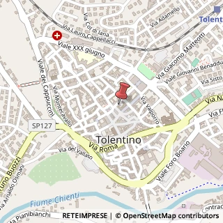 Mappa Via Annibale Parisani, 6, 62029 Tolentino, Macerata (Marche)