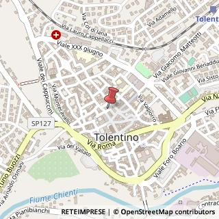 Mappa Piazza martiri di montalto 5, 62029 Tolentino, Macerata (Marche)