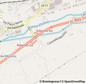Mappa Contrada Ributino, 62029 Tolentino MC, Italia (0.61538)