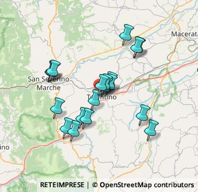 Mappa Via Achille Barilatti, 62029 Tolentino MC, Italia (6.04632)