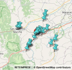 Mappa Via Achille Barilatti, 62029 Tolentino MC, Italia (5.491)