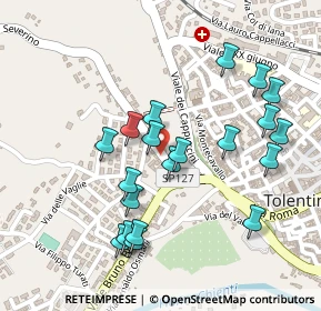 Mappa Viale Terme Santa Lucia, 62029 Tolentino MC, Italia (0.248)