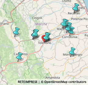 Mappa Via Achille Barilatti, 62029 Tolentino MC, Italia (15.36688)