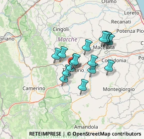 Mappa Via Grandi, 62029 Tolentino MC, Italia (9.7475)