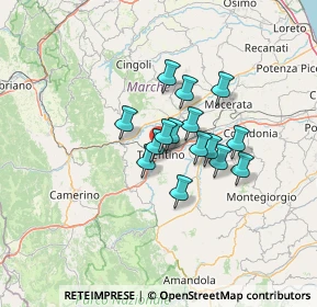 Mappa Via Grandi, 62029 Tolentino MC, Italia (9.084)