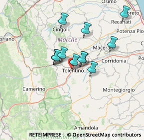 Mappa Via Grandi, 62029 Tolentino MC, Italia (11.01917)