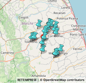 Mappa Km 6, 62010 Urbisaglia MC, Italia (9.511)