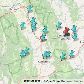 Mappa Via della Croce, 62022 Castelraimondo MC, Italia (9.19)