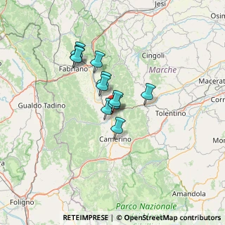 Mappa Via Ugo Bottacchiari, 62022 Castelraimondo MC, Italia (9.78545)