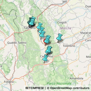 Mappa Via della Croce, 62022 Castelraimondo MC, Italia (12.7895)
