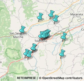 Mappa Via Flaminia, 62029 Tolentino MC, Italia (5.688)