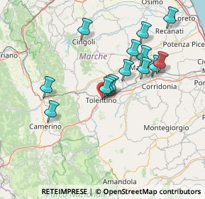 Mappa Via Flaminia, 62029 Tolentino MC, Italia (14.09214)