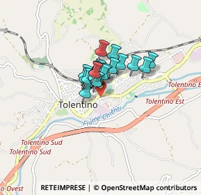 Mappa Via Flaminia, 62029 Tolentino MC, Italia (0.45263)