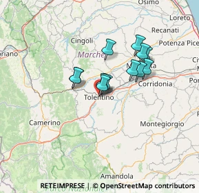 Mappa Via Valporro, 62029 Tolentino MC, Italia (9.93)