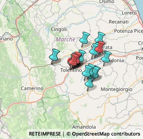 Mappa Via Valporro, 62029 Tolentino MC, Italia (7.5925)
