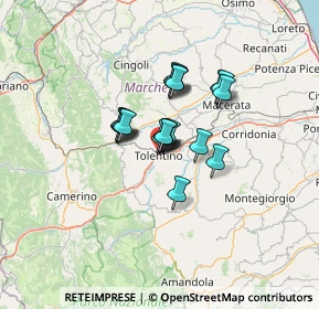 Mappa Via Valporro, 62029 Tolentino MC, Italia (8.3535)