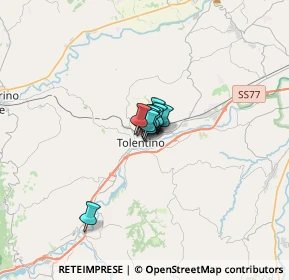 Mappa Via Valporro, 62029 Tolentino MC, Italia (0.89091)