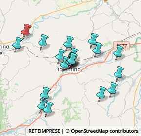 Mappa Via Valporro, 62029 Tolentino MC, Italia (3.39)