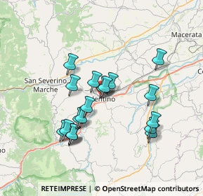 Mappa Via Valporro, 62029 Tolentino MC, Italia (6.59158)