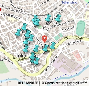 Mappa Via Valporro, 62029 Tolentino MC, Italia (0.2245)