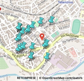 Mappa Via Valporro, 62029 Tolentino MC, Italia (0.2445)
