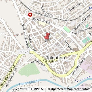 Mappa Via filelfo francesco 12, 62029 Tolentino, Macerata (Marche)