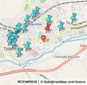 Mappa Via Sticchi, 62029 Tolentino MC, Italia (0.61471)