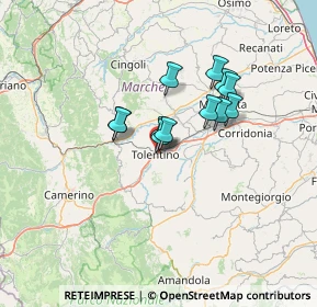 Mappa Via Sticchi, 62029 Tolentino MC, Italia (9.83417)