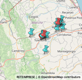 Mappa Via delle Cartiere, 62029 Tolentino MC, Italia (10.39467)