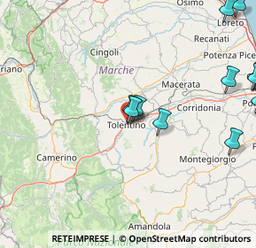 Mappa Via delle Cartiere, 62029 Tolentino MC, Italia (27.31222)