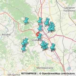 Mappa Via II Giugno, 53048 Sinalunga SI, Italia (6.63556)