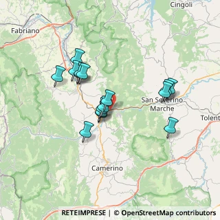 Mappa Strada Provinciale Septempedana, 62022 San Severino Marche MC, Italia (6.26688)
