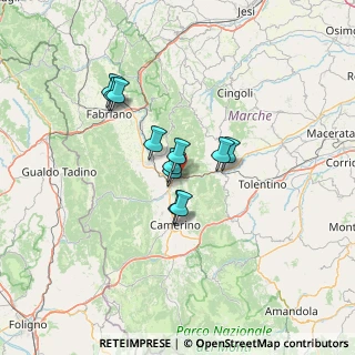 Mappa Strada Provinciale Septempedana, 62022 San Severino Marche MC, Italia (9.67182)
