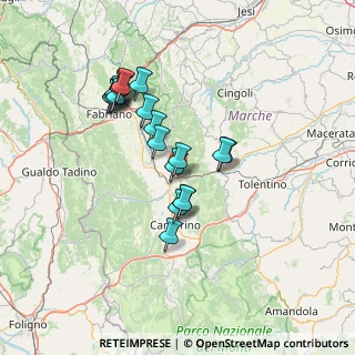 Mappa Strada Provinciale Septempedana, 62022 San Severino Marche MC, Italia (12.805)