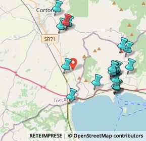 Mappa Case Sparse Cortoreggio, 52044 Cortona AR, Italia (4.5845)