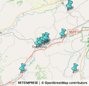 Mappa Via A. De Gasperi, 62029 Tolentino MC, Italia (3.3)