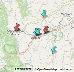 Mappa Via Dante Alighieri, 62029 Tolentino MC, Italia (5.31364)