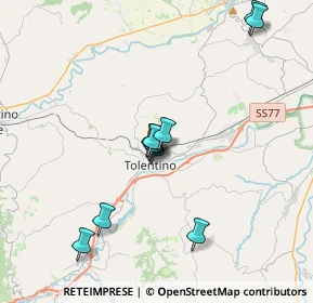 Mappa Viale Trento e Trieste, 62029 Tolentino MC, Italia (3.32455)